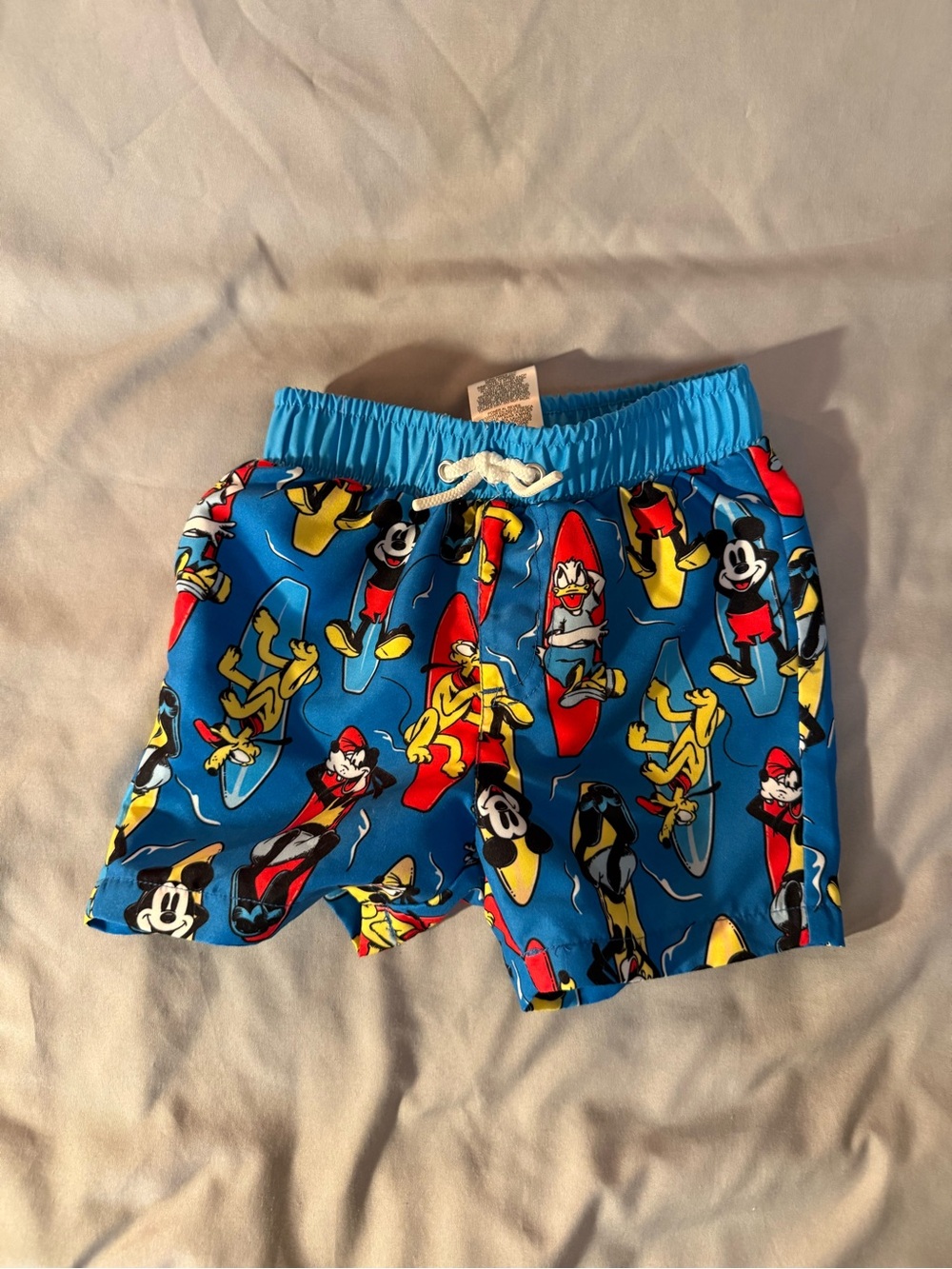 Disney Blue Mickey & Friends Baby Boy Swim Shorts -Size 12 Mo